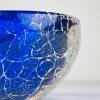 Original blue murano glass ashtray, Italy, 1980s