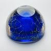 Original blue murano glass ashtray, Italy, 1980s