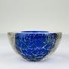 Original blue murano glass ashtray, Italy, 1980s