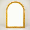 Mid-Century Bamboo Arch Wall Mirror, Italy, 1960s