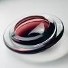 Original bordo murano glass ashtray, Italy, 1980s