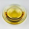 Original yellow murano glass ashtray, Italy, 1980s