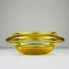 Original yellow murano glass ashtray, Italy, 1980s