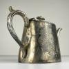 Antique silver plated teapot by Sheffield, England, 1890-1910s