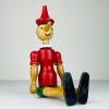 Vintage wooden toy Pinocchio, Italy, 1960s