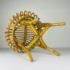 Vintage Rattan Stool by Franco Albini, Italy, 1960s