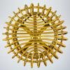 Vintage Rattan Stool by Franco Albini, Italy, 1960s