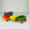 Vintage wooden toy train, Italy, 1950s