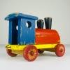 Vintage wooden toy train, Italy, 1950s
