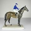 Original sculpture Horse and Jockey by Max Hermann Fritz for Fraureuth Kunstabteilung, Germany, 1920