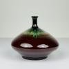 Vintage brown ceramic vase by Piqueres, Spain, 1970s