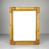 Mid-Century Bamboo Wall Mirror, Italy, 1960s