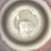 Japanese Lithophane Geisha porcelain coffee set of 5, 1950s