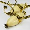 Vintage brass wall lamps, Italy 1950s, Set of 3