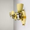 Vintage brass wall lamps, Italy 1950s, Set of 3