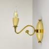 Vintage brass wall lamps, Italy 1950s, Set of 3
