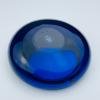 Original blue glass ashtray by Per Lütken for Holmegaard, Denmark, 1962