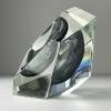 Original murano glass Sommerso ashtray, Italy, 1970s