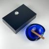 Blue Murano glass ashtray, Italy 1970s