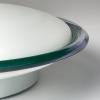Vintage green murano glass ceiling or wall lamp, Italy 1980s