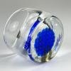 Original blue murano glass ashtray, Italy, 1970s