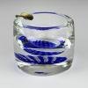 Original blue murano glass ashtray, Italy, 1970s