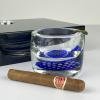 Original blue murano glass ashtray, Italy, 1970s