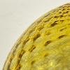 Vintage yelllow murano sphere ball pendant lamp Italy 1970s