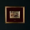Original Gold leaf 23K engraving Pines Collection by A. Carullo, Italy, 1980s