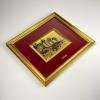 Original Gold leaf 23K engraving Pines Collection by A. Carullo, Italy, 1980s