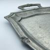 Antique pewter tray or fruit platter by Lavorazione a Mano Rama Peltro 95%, Italy, 1950s