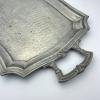 Antique pewter tray or fruit platter by Lavorazione a Mano Rama Peltro 95%, Italy, 1950s
