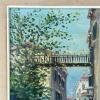 Venice Canal Original Vintage Oil Painting, Italy, 1960s, Signed, Framed
