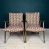 Mid-century armchair Bobi by Meblo, Yugoslavia 1960s, Set of 2