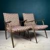 Mid-century armchair Bobi by Meblo, Yugoslavia 1960s, Set of 2