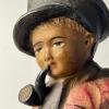 Antique terracotta sculpture Boy "Como Papá", Spain, 1900-1930s