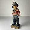 Antique terracotta sculpture Boy "Como Papá", Spain, 1900-1930s