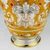 Antique ceramic vase by Serafino Volpi for Deruta, Italy, 1940-50s