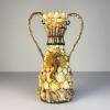 Vintage vase of shells 70s