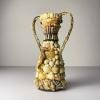 Vintage vase of shells 70s