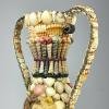 Vintage vase of shells 70s