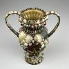 Vintage vase of shells 70s