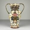 Vintage vase of shells 70s