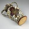 Vintage vase of shells 70s