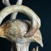 Original ceramic sculpture of Flamingo from Bassano, Italy 1980s