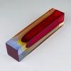 Sommerso red Murano glass vase, style Flavio Poli, Italy 1970s