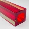 Sommerso red Murano glass vase, style Flavio Poli, Italy 1970s