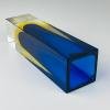Sommerso blue Murano glass vase, style Flavio Poli, Italy 1970s
