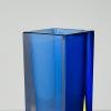 Sommerso blue Murano glass vase, style Flavio Poli, Italy 1970s