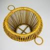 Vintage rattan basket, Italy 1960s